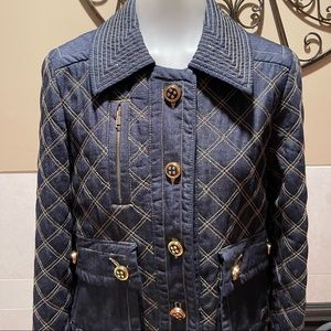 New with Tag Marc by Marc Jacobs Women’s Dark Blue Quilted Denim Jacket SZ M